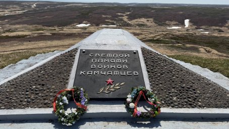 Возложение венков  от Камчатского края и г. Петропавловска-Камчатского на Братскую могилу